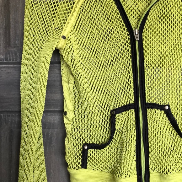 Sexy Mesh Zip Hoodie Fitness Fashon Jacket |Kiana - Picture 3 of 6